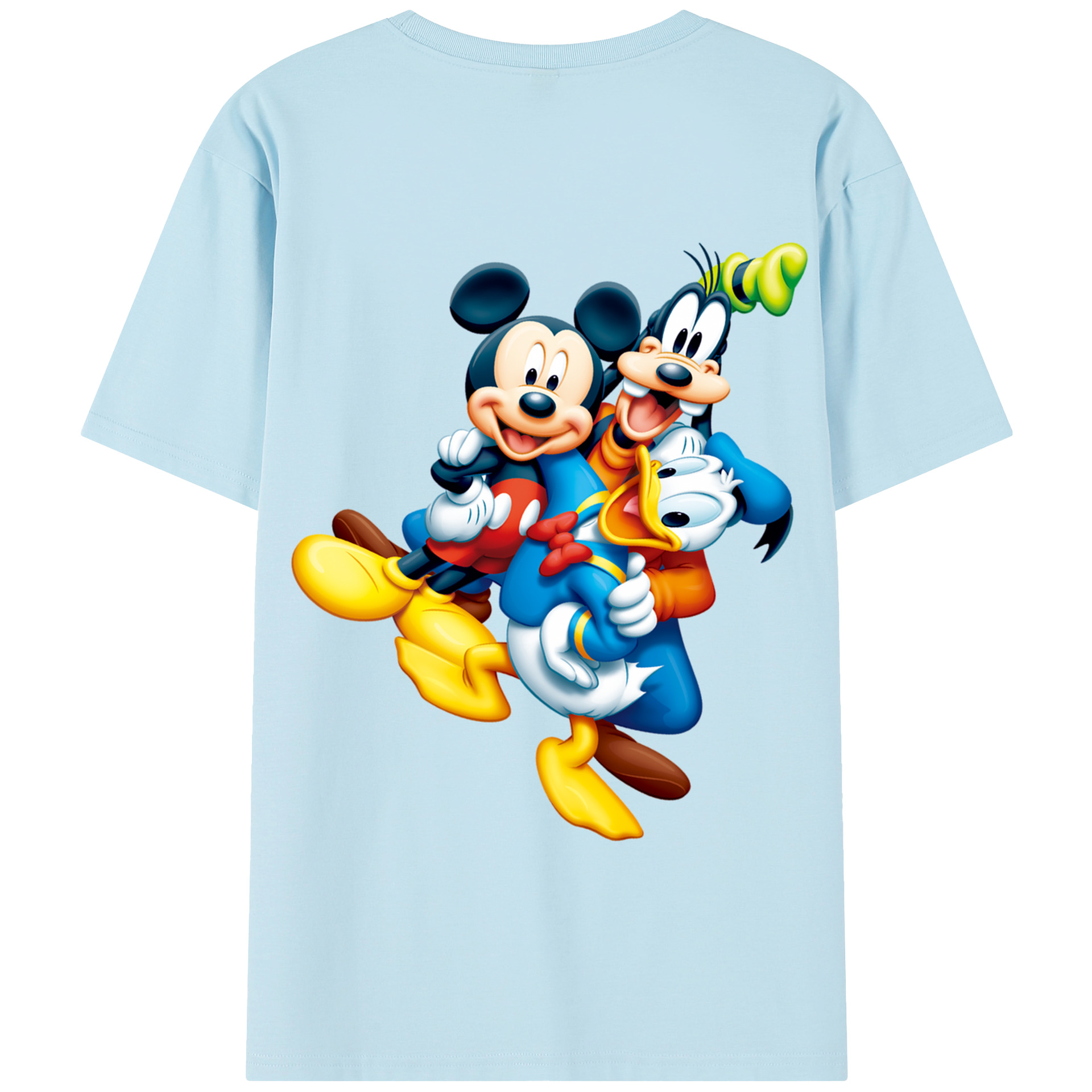 （画像用） ミッキーマウス Mickey Mouse 綿100％半袖Tシャツ（背面プリント）